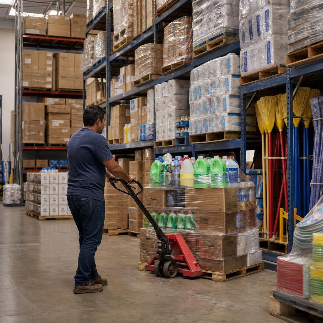 Almacén de producto de Magia y Bolsas en México